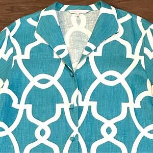 Connie Roberson Woman’s Linen Jacket Blazer Size Large